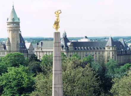 Birdseye View Of Luxembourg City
